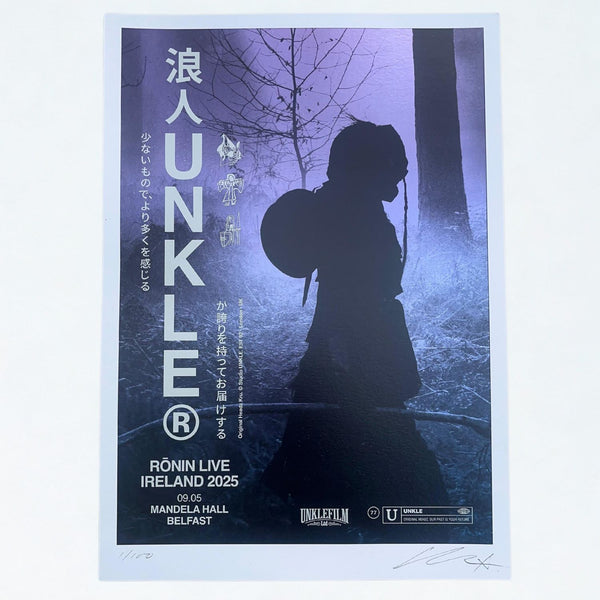 Rōnin Belfast Show - Violet Holograph Foil - A3 Print