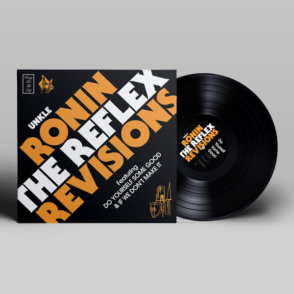 Vinyl record album titled ’Ronin The Reflex Revisions’ with its sleeve and disc visible.