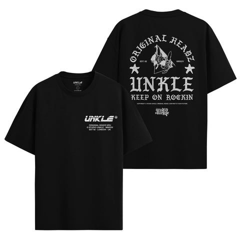 Keep on Rockin - Glitter T-Shirt (Black)