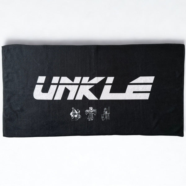 UNKLE Original Text Logo Hand Towel (Black)