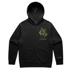 UNKLE Camo Leopard Print Pointman Zip Hood (Black) - PUFF