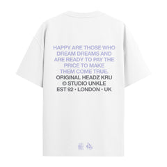 004 UNKLE Lilac Tiger Print Box Logo Tee (White) - PUFF