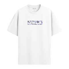004 UNKLE Lilac Tiger Print Box Logo Tee (White) - PUFF