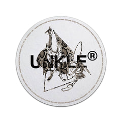 UNKLE New Text Logo Slipmat - Snakeskin Print (White)