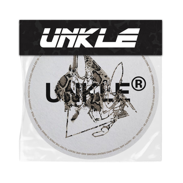 UNKLE New Text Logo Slipmat - Snakeskin Print (White)