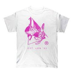 003 Classic Kiss Logo - Summer 2023 Edition - Pink T-Shirt (White)