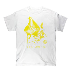 003 Classic Kiss Logo - Summer 2023 Edition - Yellow T-Shirt (White)
