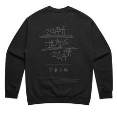 Headz³ Sweatshirt (Faded Black)