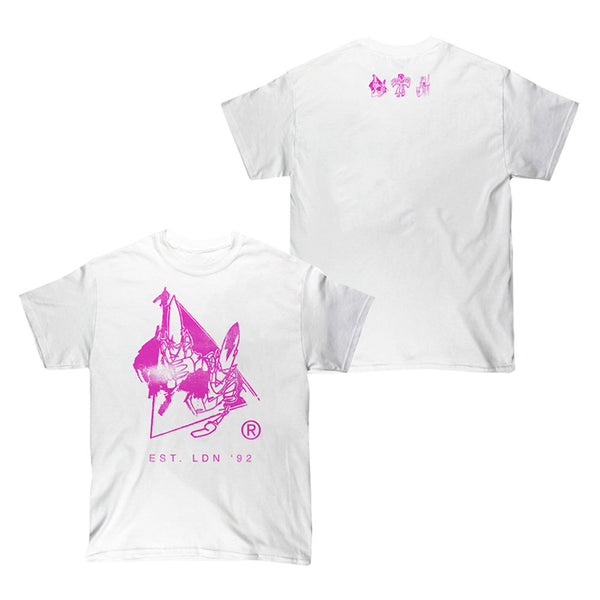 003 Classic Kiss Logo - Summer 2023 Edition - Pink T-Shirt (White)