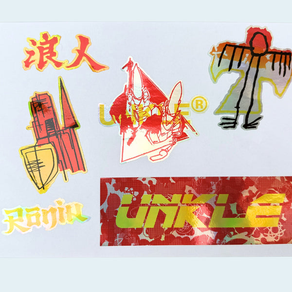 UNKLE Live China Assorted Stickers (Red and Gold)