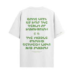 002 Come with Us - Psyence Fiction Text T-Shirt (White)