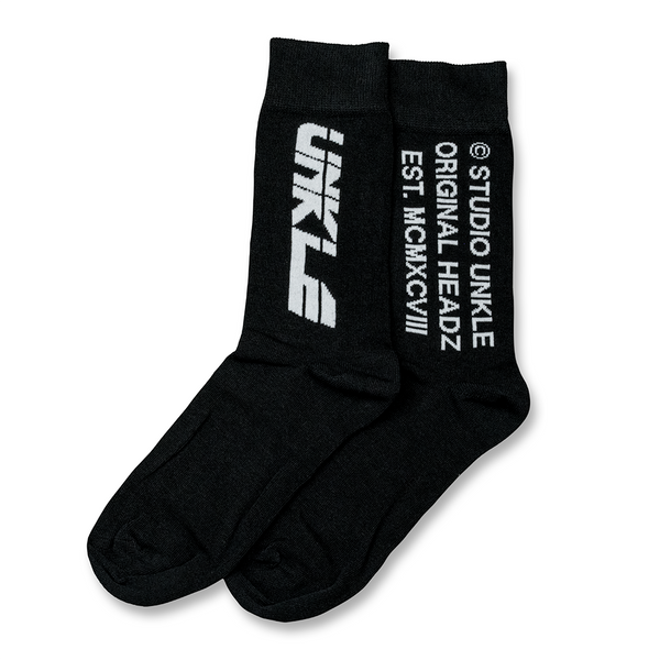 Studio Unkle - New Text Logo - Sock - Black