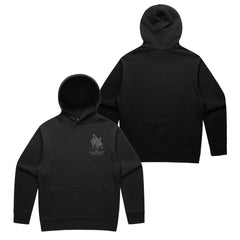 UNKLE Pointman Kiss logo  - Embroidered Edition Hoodie (Black)