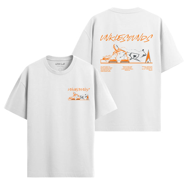 UNKLE Sounds Brighton Show T-Shirt - Orange (White)
