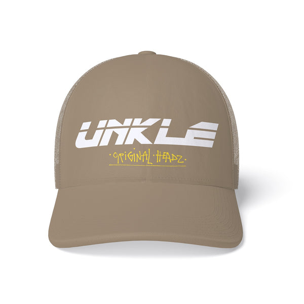 UNKLE New Text Logo Trucker (Khaki)