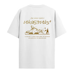 UNKLE Sounds Logo T-Shirt - Gold Glitter (White)