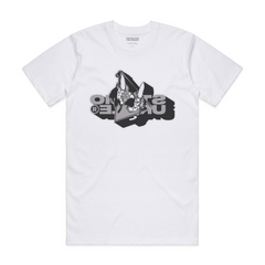 Design 002 Studio:Rework Pointman Shadow Logo T-Shirt (White)